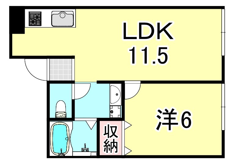 吉岡ハイツの間取り
