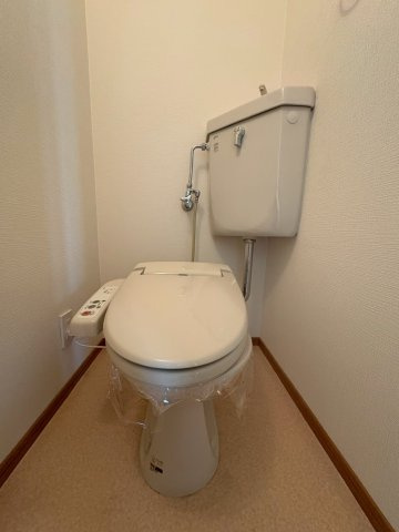 名谷六団地三一号棟のトイレ|落ち着いた色調のトイレです