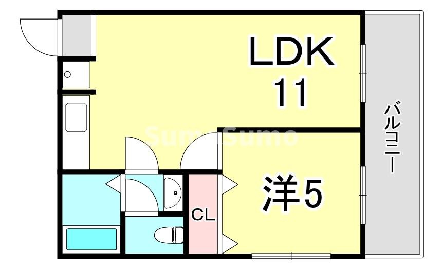 寿ハイツの間取り