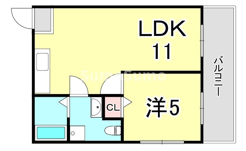 寿ハイツの間取り