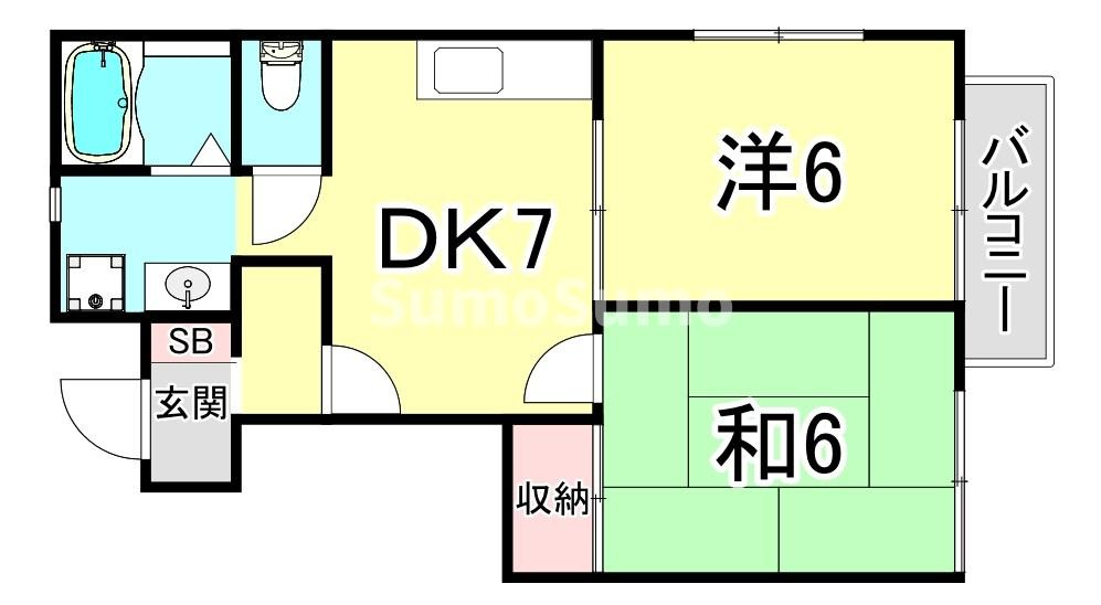 山下ハイツの間取り