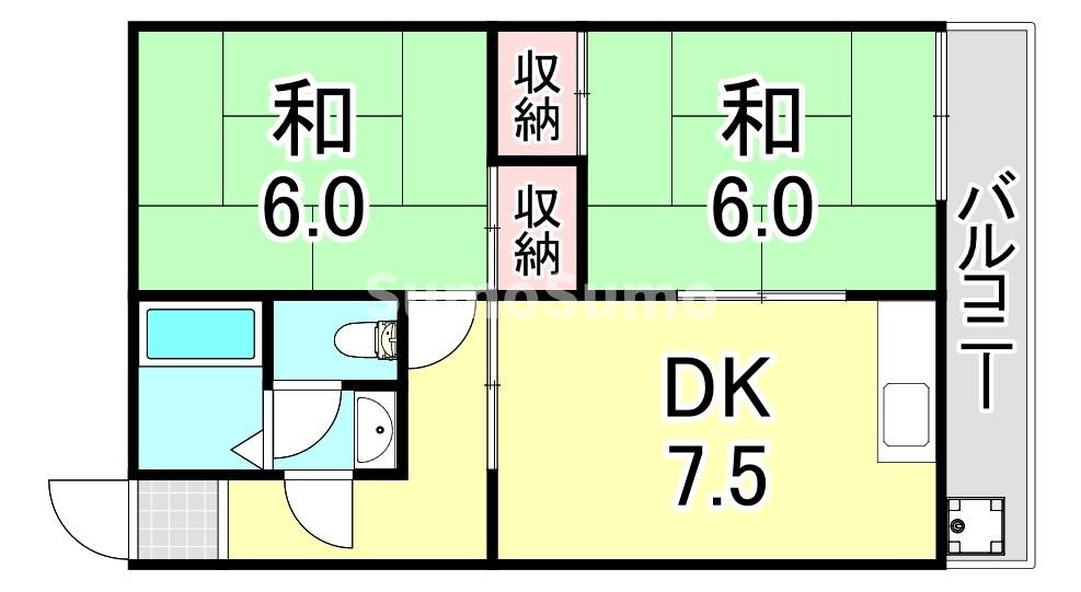 旭マンションの間取り