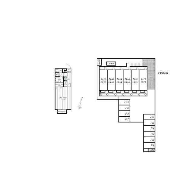 アムール　グリーンビレッジⅢの区画図| 