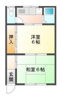 板宿ハイツの間取り
