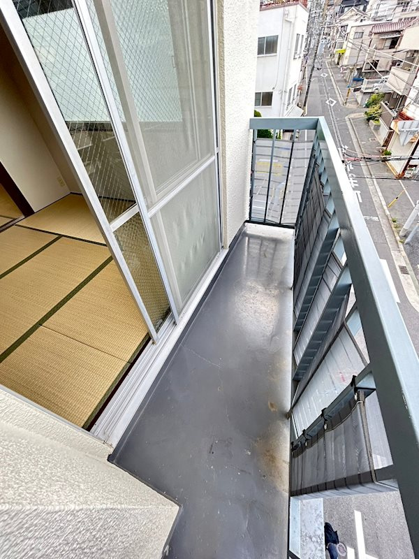 植野マンションのバルコニー
