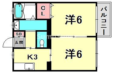 中山手ガーデンパレスＣ棟の間取り