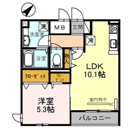 ロッコウコルンーＳの間取り