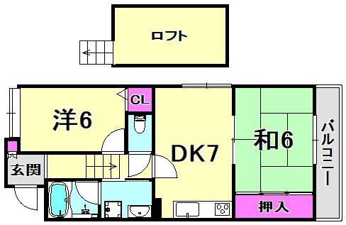 甲子園ハイツの間取り