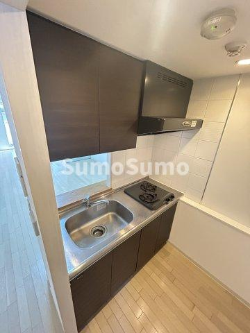 南堀江アパートメントグランデのキッチン|ゆとりの広さです