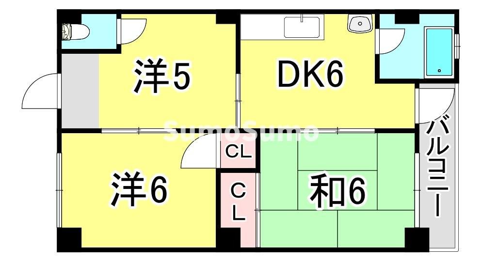 丸吉マンションの間取り