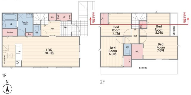 【横浜市瀬谷区阿久和西2丁目33-3新築戸建て】★仲介手数料無料★（原小学校・原中学校）の間取り