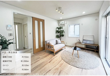 【区画図】 | 水廻りはもちろん、クロスやフローリングのも張り替え致しました◎　
リフォームの詳細はお気軽にお問い合わせください♪
