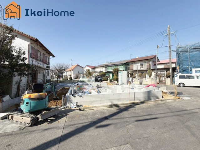神戸市西区南別府4丁目　B号棟　新築戸建の前面道路含む現地写真|●年中無休：当日予約可●前面道路は幅員約6m、交通量少なく安心です。B号棟は角地です♪