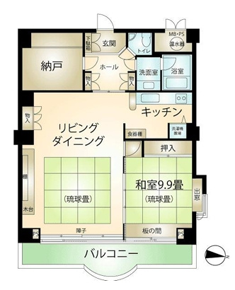 ラヴィ熱海C棟の間取り