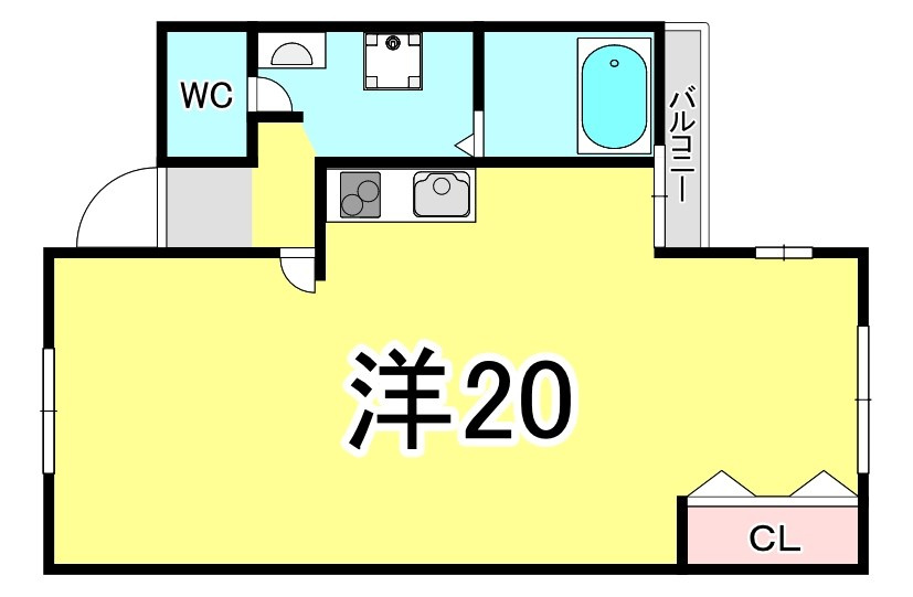 桂尾山サンハイツの間取り