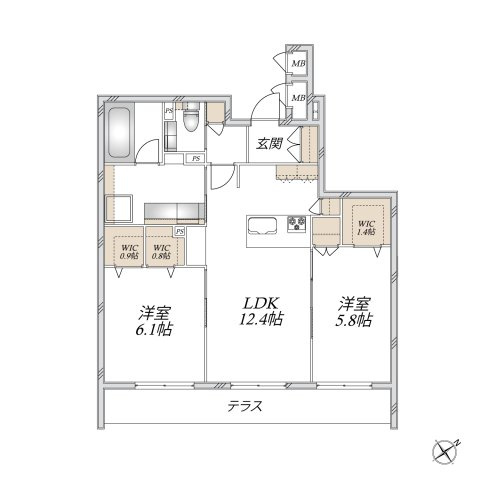 （仮称）上馬５丁目メゾンの間取り