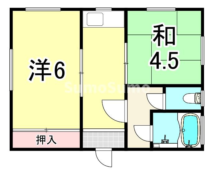 阪本ハイツの間取り
