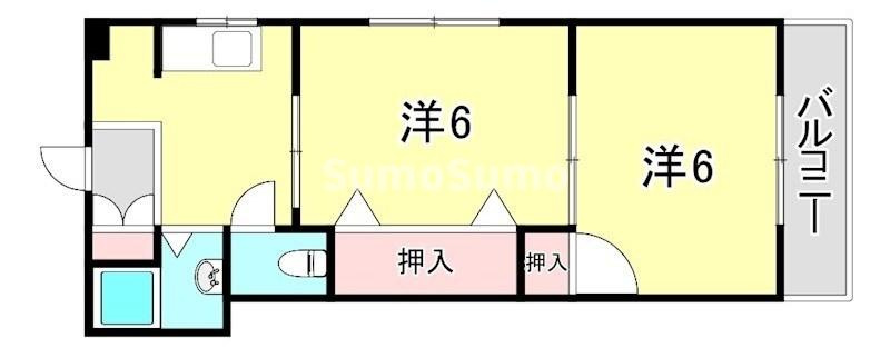 須磨南ハイツの間取り