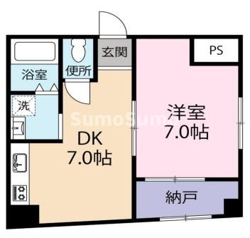 鶯橋マンションの間取り