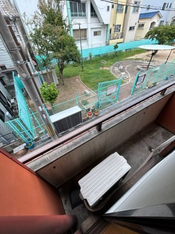 飛松ハイツのバルコニー