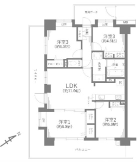 【間取り】 | ダイアパレス幕張タイムズガーデン