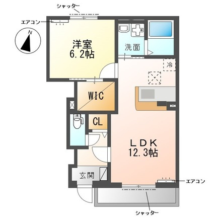 仮称）柏市船戸　新築アパートの間取り