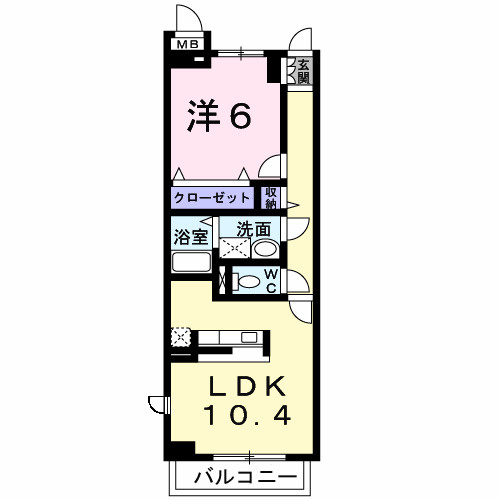 フェザーヒルⅡの間取り