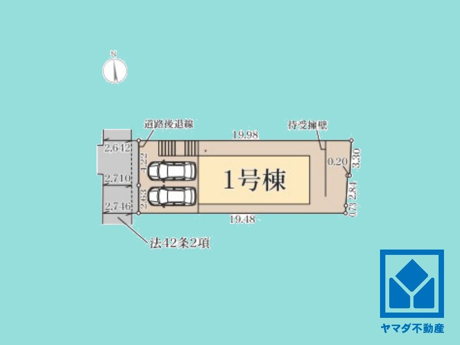 伏見区深草願成町の区画図