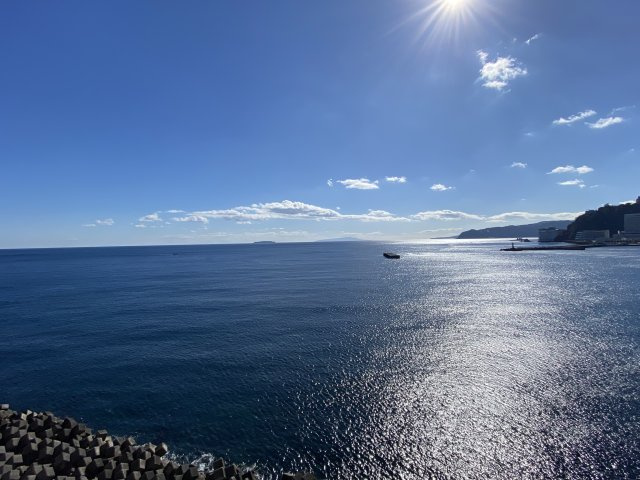 フジタ第二熱海マンションの展望|駐車場からの眺望