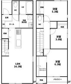 I ヒルズ　　刈谷市近郊の賃貸ならクラスホーム刈谷店の間取り