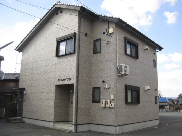 リトルハイツＢの外観|外観は落ち着いています