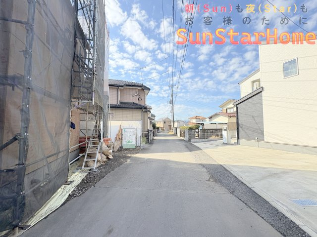 【サンスターホーム】あきる野市上代継　高品質新築戸建の前面道路含む現地写真