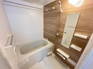 (仮称)　柏市若柴　新築アパートの浴室|※完成イメージです ※現況優先