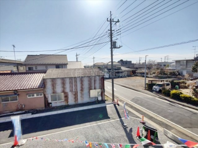 【展望】 | 比企郡吉見町東野第２０　全３棟　１号棟 | バルコニーからの眺望です