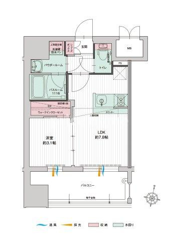 【間取り】 | グランフォーレプライム千早　★プライスホームなら仲介手数料が無料です★