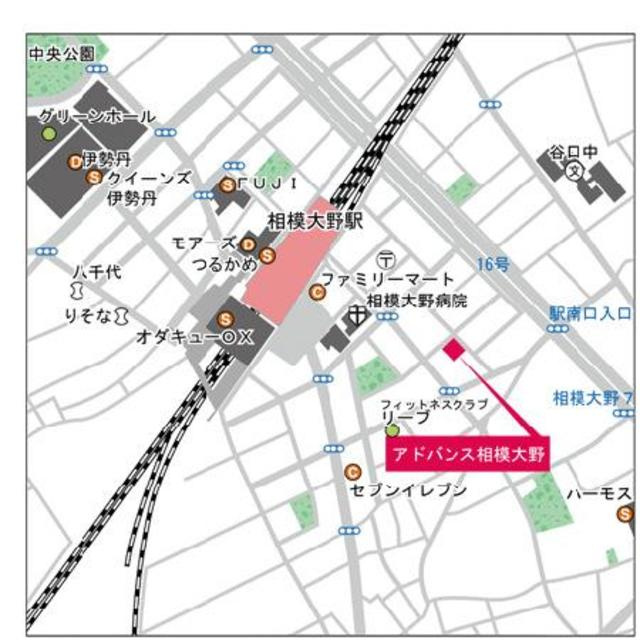 アドバンス相模大野の地図