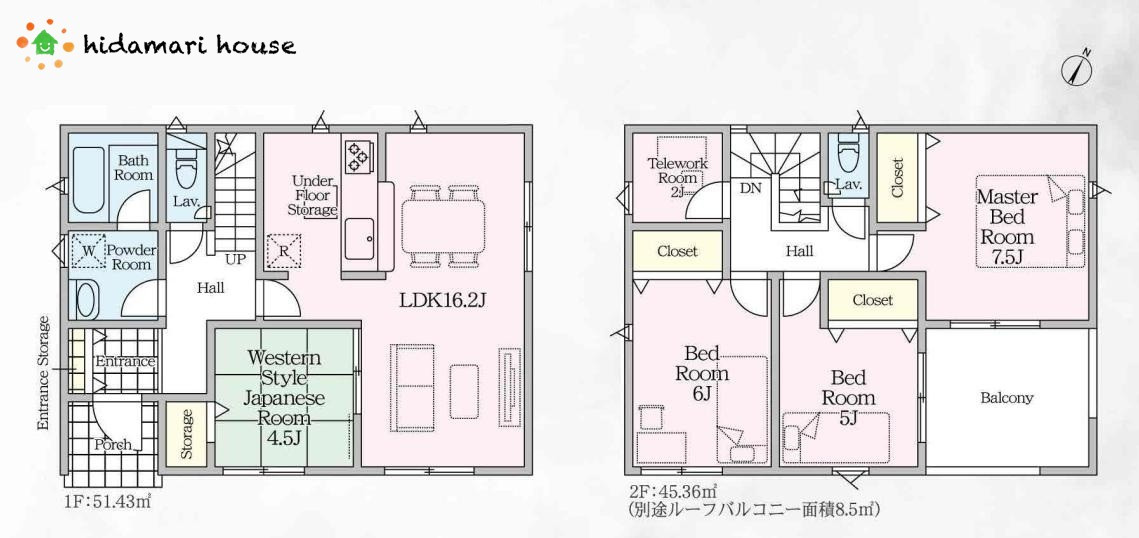 見沼区宮ヶ谷塔第1　新築戸建　クレイドル01の間取り