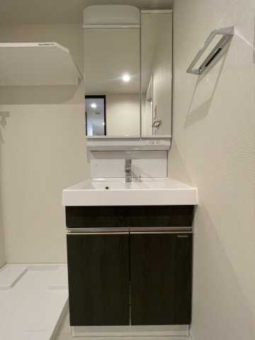 朝の身支度には欠かせない独立洗面化粧台