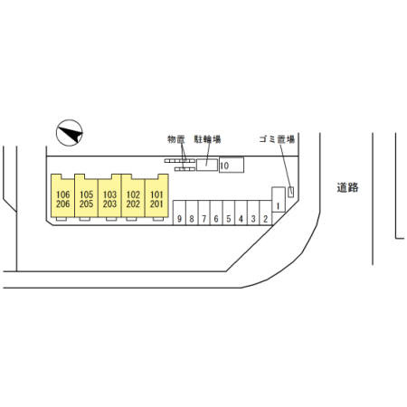 グランドゥール東森田の区画図