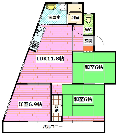 レジデンス曙の間取り
