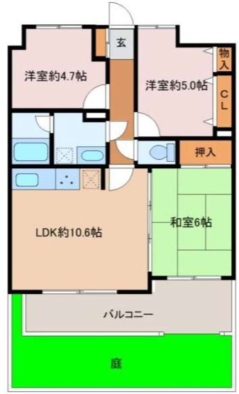 【間取り】 | ライオンズマンション桶川