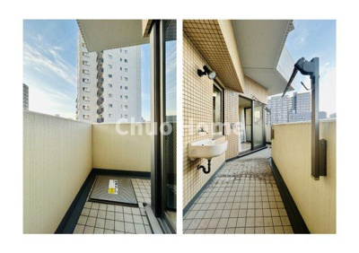 【バルコニー】 | プレジール東大島 | L字バルコニー