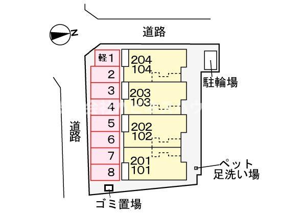 シャイン　ヴィレッジの区画図