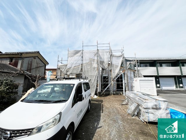 近江八幡市出町　第1期　新築一戸建ての外観|周辺は落ち着いた街並みの住宅地！子育てがしやすい住環境です！まだ未完成ですが、現地でしかわからない事もございます。是非一度ご覧ください。