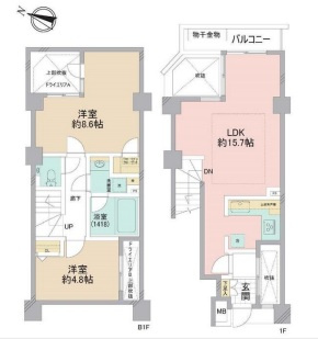 【間取り】 | オープンレジデンス白金台B棟