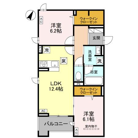 【間取り】 | ラ・グリシーヌ・レーブ