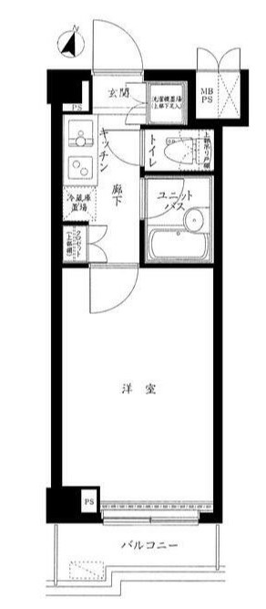 ルーブル中野沼袋弐番館の間取り