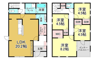 【間取り】 | 大津市堅田1丁目23　新築分譲 | 1号棟