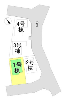 【区画図】 | 大津市堅田1丁目23　新築分譲