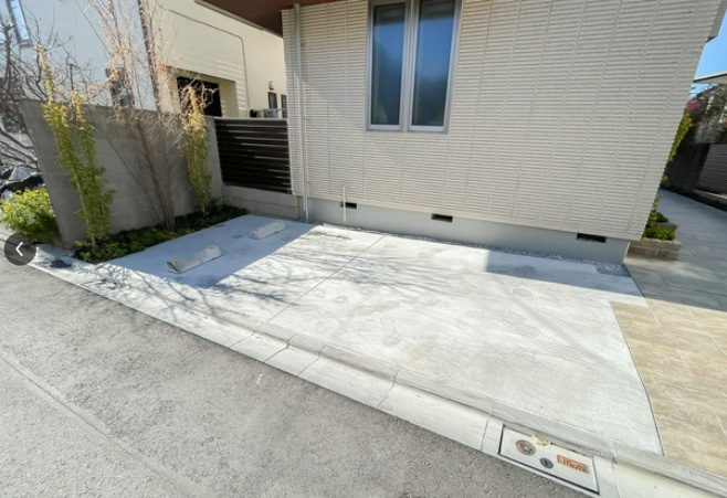 クレール等々力の駐車場